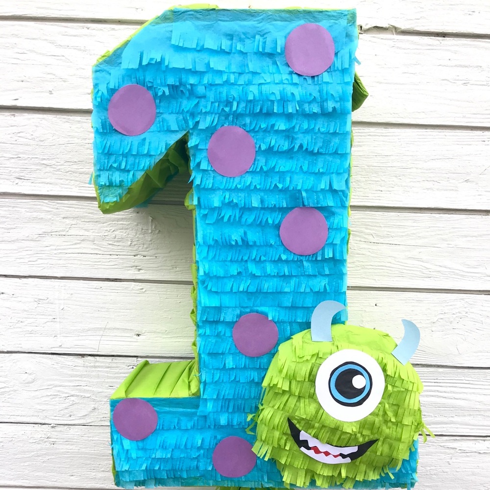 Monster inc number one piñata.